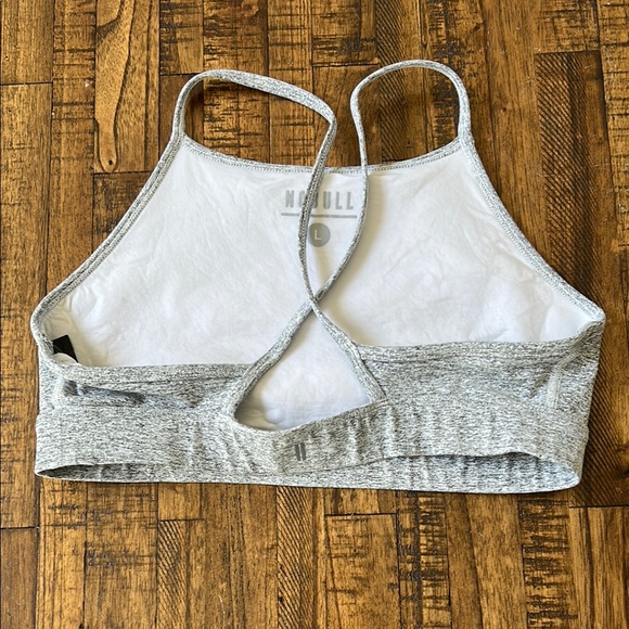 Gray Women's NOBULL sports bra Size L - Picture 2 of 4